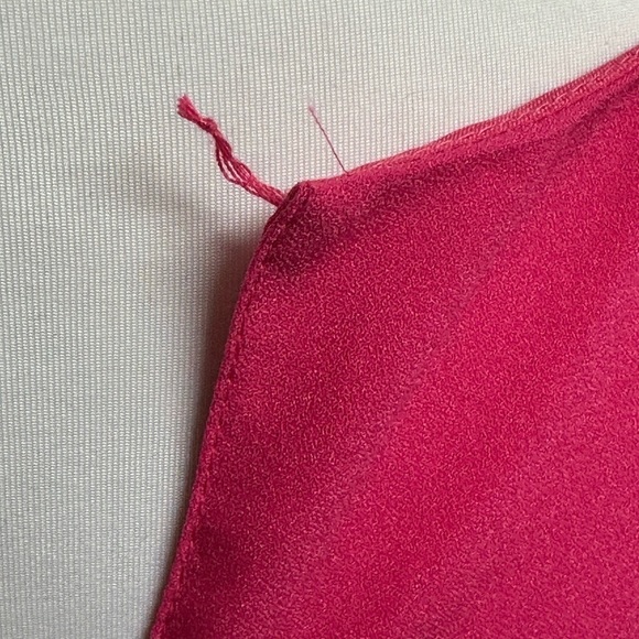 Symphony + Hot Pink Fushia Women's Size 2XL Dress Front Tie Slant Hemline NEW - Picture 12 of 12